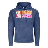 Vintage Denim donut coffee lover dunkie junkie Vintage Hoodie - linhVisuals