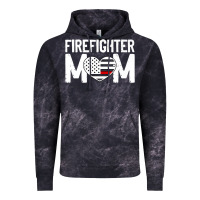 Female Firefighter Mom Thin Red Line Flag Firefighting Premium Vintage Hoodie | Teevron