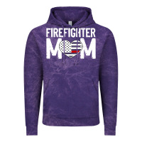 Cloud Purple female firefighter mom thin red line flag firefighting premium Vintage Hoodie - linhVisuals
