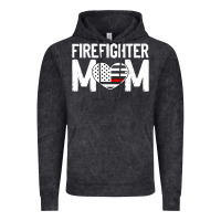 Vintage Black female firefighter mom thin red line flag firefighting premium Vintage Hoodie - linhVisuals