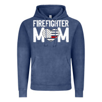 Vintage Denim female firefighter mom thin red line flag firefighting premium Vintage Hoodie - linhVisuals