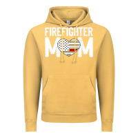Vintage Mustard female firefighter mom thin red line flag firefighting premium Vintage Hoodie - linhVisuals