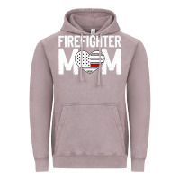 Vintage Zinc female firefighter mom thin red line flag firefighting premium Vintage Hoodie - linhVisuals