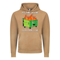 Vintage Camel dumpster fire its fine im fine Vintage Hoodie - linhVisuals