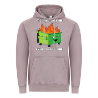 Vintage Zinc dumpster fire its fine im fine Vintage Hoodie - linhVisuals