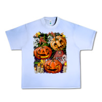 Grape Ice Halloween Pumpkins Urban Heavy Tee - BundleAndBundleShop