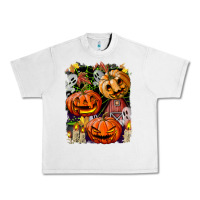 Lunar Rock Halloween Pumpkins Urban Heavy Tee - BundleAndBundleShop
