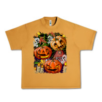 Peanut Butter Halloween Pumpkins Urban Heavy Tee - BundleAndBundleShop