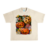 Sandshell Halloween Pumpkins Urban Heavy Tee - BundleAndBundleShop