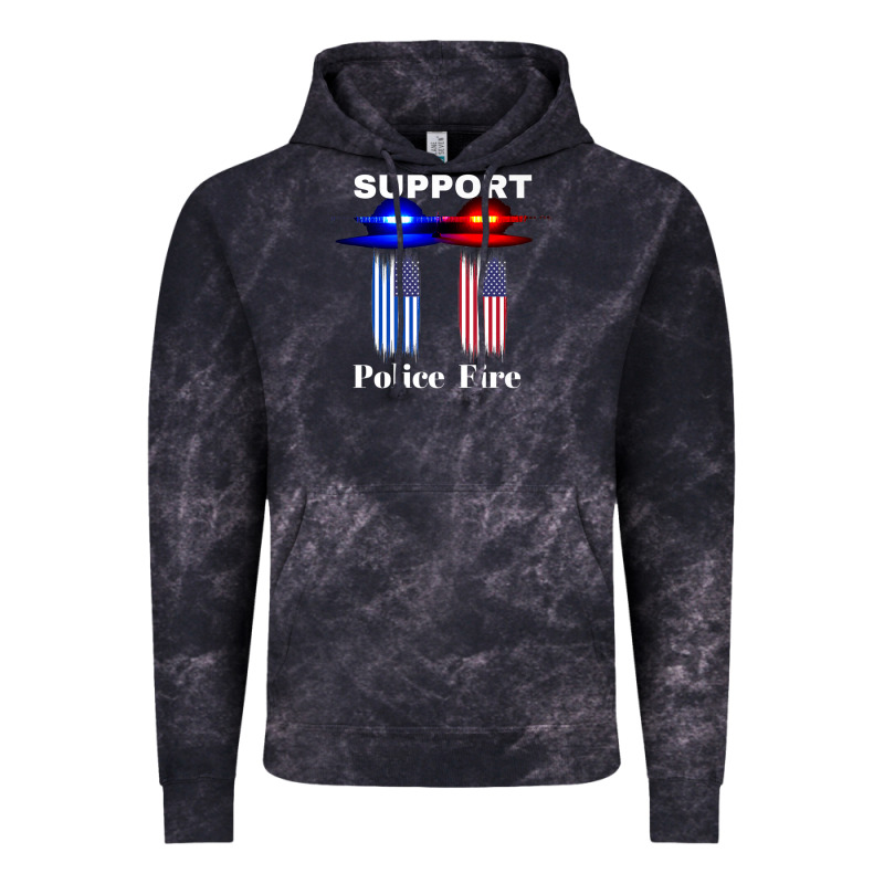 Support Our Police & Fire Departments   1st Responders Premium Vintage Hoodie by linhVisuals | Teevron