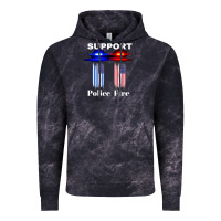 Cloud Black support our police & fire departments   1st responders premium Vintage Hoodie - linhVisuals