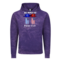 Cloud Purple support our police & fire departments   1st responders premium Vintage Hoodie - linhVisuals