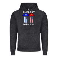 Vintage Black support our police & fire departments   1st responders premium Vintage Hoodie - linhVisuals