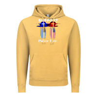 Vintage Mustard support our police & fire departments   1st responders premium Vintage Hoodie - linhVisuals