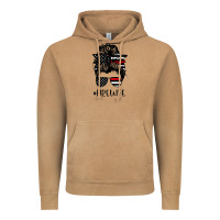 Vintage Camel fire wife messy bun firefighter wife thin red line husband Vintage Hoodie - linhVisuals