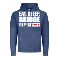 Vintage Denim funny bridge card game lover bridge Vintage Hoodie - linhVisuals