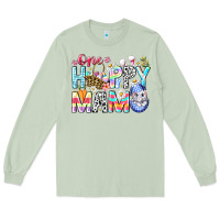 Matcha One Happy Mama Easter Bunny Long Sleeve Tee - CowhideDigitalArt