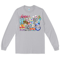Moon Dust One Happy Mama Easter Bunny Long Sleeve Tee - CowhideDigitalArt