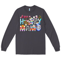 Smoke One Happy Mama Easter Bunny Long Sleeve Tee - CowhideDigitalArt
