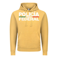 Vintage Mustard mexico policia federal mexican police law enforcement Vintage Hoodie - linhVisuals