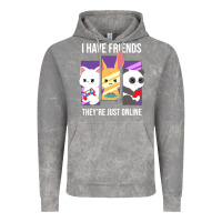 Cloud Rock i have friends they are just online Vintage Hoodie - linhVisuals
