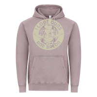 Vintage Zinc i love guns bacon pork pig funny gun Vintage Hoodie - linhVisuals