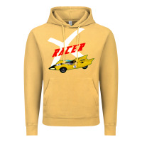 Vintage Mustard racer x Vintage Hoodie - linhVisuals