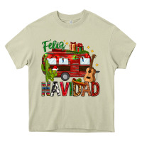 Mossy Feliz Navidad Christmas Mexico Heavy Core Tee - HowdyJamesFarm