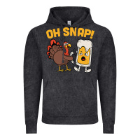 Vintage Black oh snap thanksgiving cute turkey day Vintage Hoodie - linhVisuals