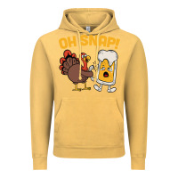 Vintage Mustard oh snap thanksgiving cute turkey day Vintage Hoodie - linhVisuals