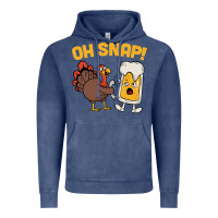 Vintage Denim oh snap thanksgiving cute turkey day Vintage Hoodie - linhVisuals