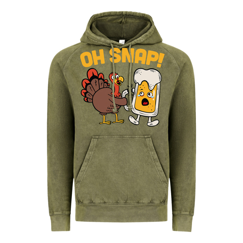Oh Snap Thanksgiving Cute Turkey Day Vintage Hoodie by linhVisuals | Teevron
