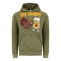 Vintage Olive oh snap thanksgiving cute turkey day Vintage Hoodie - linhVisuals