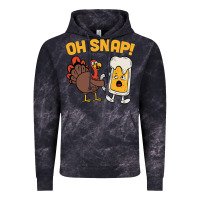 Cloud Black oh snap thanksgiving cute turkey day Vintage Hoodie - linhVisuals