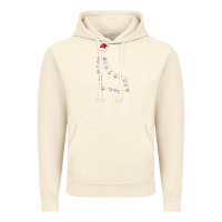 Vintage Artic santa giraffe christmas color led Vintage Hoodie - linhVisuals