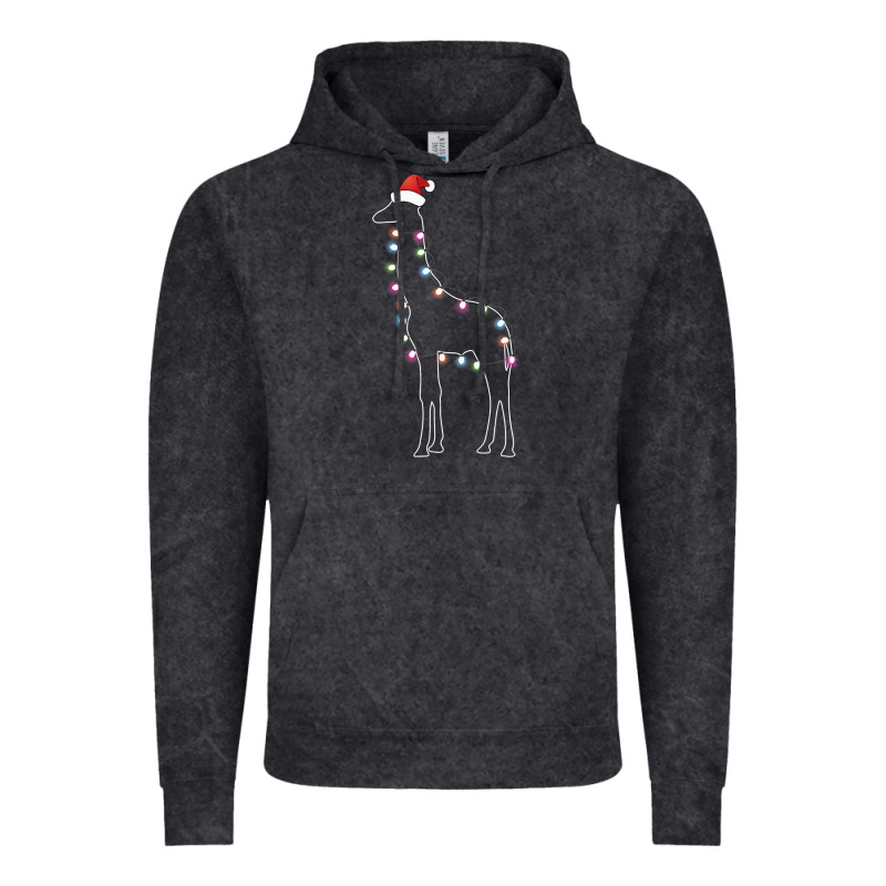 Santa Giraffe Christmas Color Led Vintage Hoodie by linhVisuals | Teevron