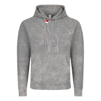 Cloud Rock santa giraffe christmas color led Vintage Hoodie - linhVisuals