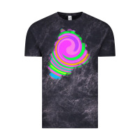 Cloud Black tie dye patch Vintage Tee - RanaPortraitStore