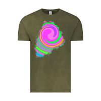 Vintage Olive tie dye patch Vintage Tee - RanaPortraitStore