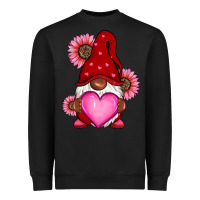 Black Valentine's Day afro gnome Heavyweight Sweatshirt - RanaPortraitStore