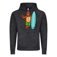 Vintage Black surfing premium Vintage Hoodie - linhVisuals