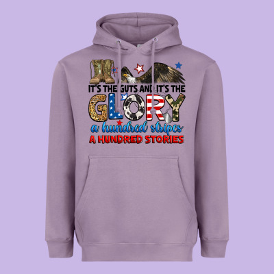It's The Guts And It's The Glory A Hundred Stories Heavyweight Hoodie Designed By Ranaportraitstore