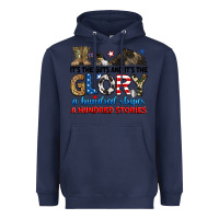 Navy it's the guts and it's the glory a hundred stories Heavyweight Hoodie - RanaPortraitStore
