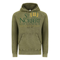 Vintage Olive St. Norbert College Vintage Hoodie - linhVisuals