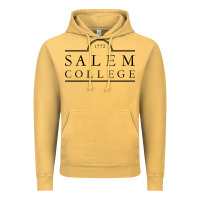 Vintage Mustard Salem College Vintage Hoodie - linhVisuals