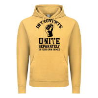Vintage Mustard introverts unite Vintage Hoodie - linhVisuals