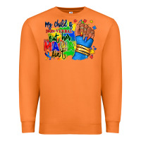 Carrot my child is non verbal but her mama aint afro hand rana Premium Sweatshirt - RanaPortraitStore