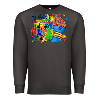 Smoke my child is non verbal but her mama aint afro hand rana Premium Sweatshirt - RanaPortraitStore