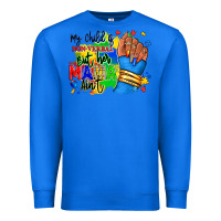 True Royal my child is non verbal but her mama aint afro hand rana Premium Sweatshirt - RanaPortraitStore