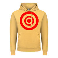 Vintage Mustard bullseye target Vintage Hoodie - linhVisuals